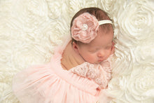 Load image into Gallery viewer, Ivory Knit Romper &amp; Tutu Skirt Newborn Outfit
