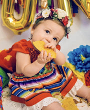 Load image into Gallery viewer, Sparkle Romper Cinco de Mayo Fiesta Dress
