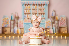 Load image into Gallery viewer, Mauve Cake Smash Dress, Baby First Birthday
