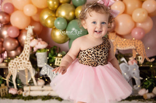 Best Selling Wild One Cheetah One Shoulder Tutu Dress
