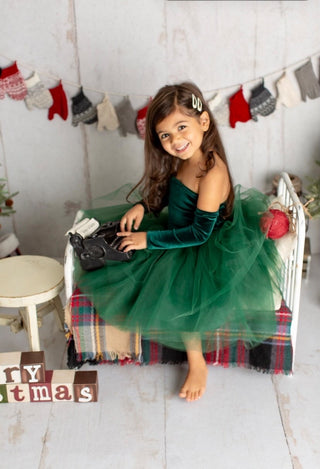 Velvet Nova Off the Shoulder Tutu Dress