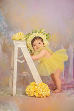 Load image into Gallery viewer, Yellow Lace Cake Smash Tutu Romper
