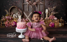 Load image into Gallery viewer, Bejeweled Mauve Tutu Romper
