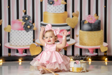 Load image into Gallery viewer, Mauve Cake Smash Dress, Baby First Birthday
