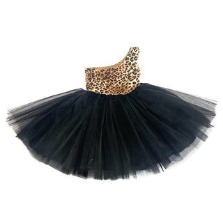 Best Selling Wild One Cheetah One Shoulder Tutu Dress