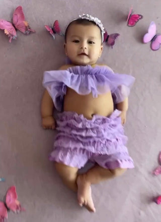 Photographer Prop Tutu Tulle Top and Ruffle Wrap
