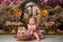 Load image into Gallery viewer, Mauve Cake Smash Dress, Baby First Birthday
