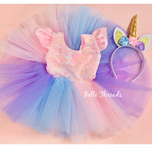 Load image into Gallery viewer, Unicorn Birthday Tutu Unicorn Tutu Dress Unicorn Cake Smash Outfit

