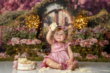 Load image into Gallery viewer, Mauve Cake Smash Dress, Baby First Birthday
