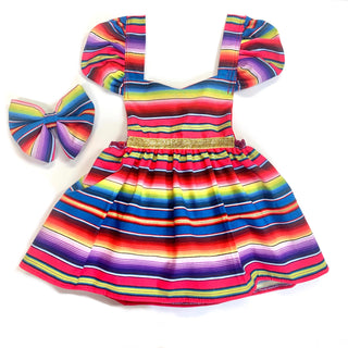 Serape Dress Fiesta Dress for Girls