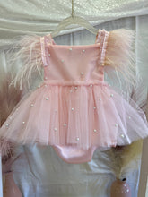 Load image into Gallery viewer, Honey and Pearls Tutu Romper
