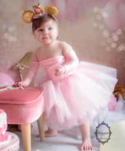 Load image into Gallery viewer, READY TO SHIP PINK Nova Off the Shoulder Tutu Dress
