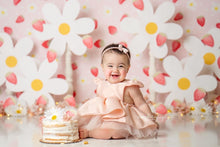 Load image into Gallery viewer, Mauve Cake Smash Dress, Baby First Birthday
